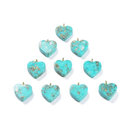 Synthetic Turquoise Pendants G-C034-13G-1