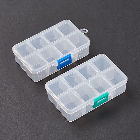 (Defective Closeout Sale: Scratch Mark) Plastic Bead Storage Containers CON-XCP0007-15-1