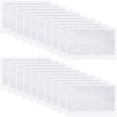 30Pcs Ultra Thin PVC Magnifying Lenses Bookmark AJEW-SP0002-34-1
