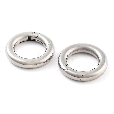 Non-Tarnish 316 Stainless Steel Spring Gate Rings LS-STAS-M296-01P-C-01-1