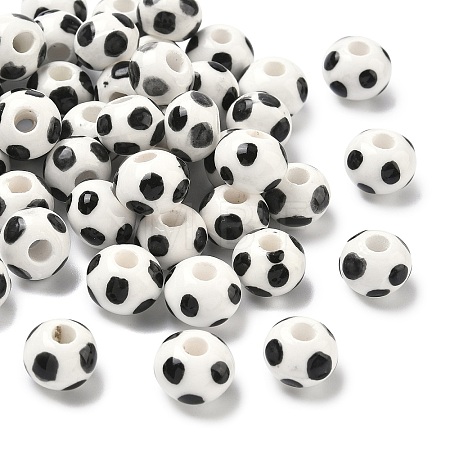 Handmade Porcelain European Beads PORC-C009-01F-1