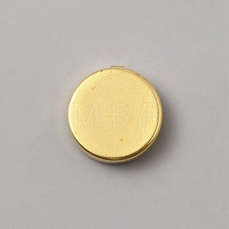 Flat Round Brass Button Covers Settings BUTT-WH0030-73D-1