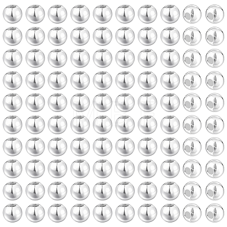 100Pcs 925 Sterling Silver Beads STER-PH0003-61B-1