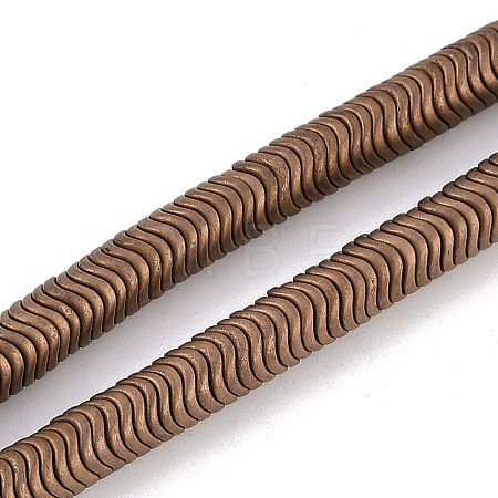 Electroplated Synthetic Non-magnetic Hematite Beads Strands G-H020-M01-22-1