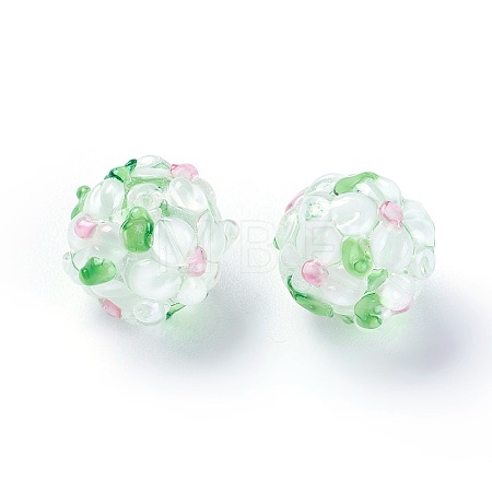 Handmade Bumpy Lampwork Beads LAMP-E021-06J-1