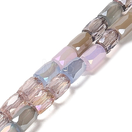 Electroplate Glass Beads Strands EGLA-D030-08A-1