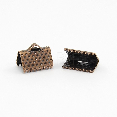 Iron Ribbon Crimp Ends E143Y-R-1