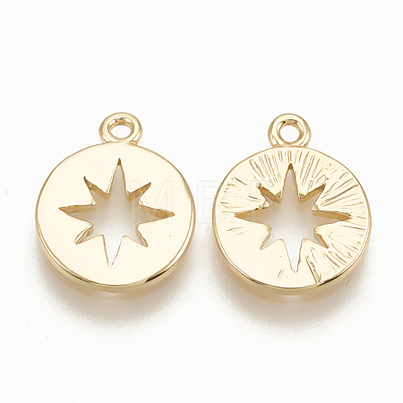 Brass Charms X-KK-T020-89G-1