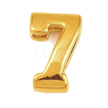 Number 7 Brass Beads KK-B167-B167-26G-07-1