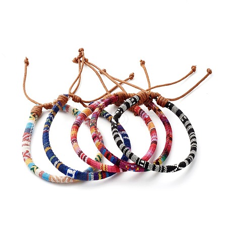 Ethnic Cord Anklet for Girl Women AJEW-AN00449-1
