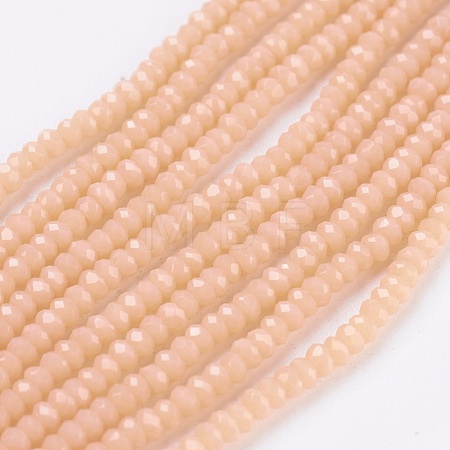 Opaque Glass Beads Strands EGLA-K010-B11-1
