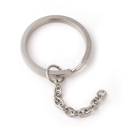 Tarnish Resistant 304 Stainless Steel Split Key Rings LS-STAS-G185-02P-30mm-1