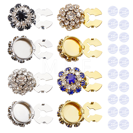 Rhinestone Cufflinks BUTT-ME0001-32-1
