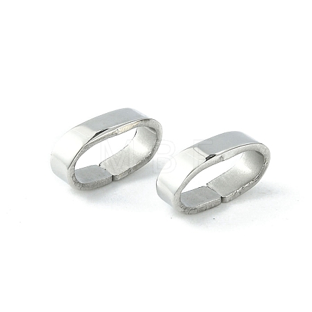 Non-Tarnish 201 Stainless Steel Slide Charms/Slider Beads STAS-C016-09P-1-1