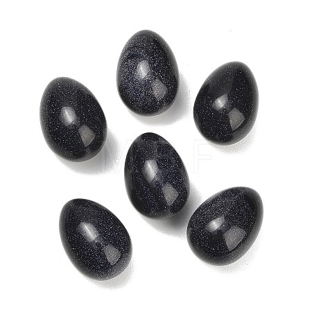 Synthetic Blue Goldstone Egg Stone GG-L654-H03-02-1