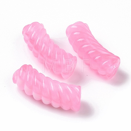 Two Tone Opaque Acrylic Beads OACR-A016-06A-1