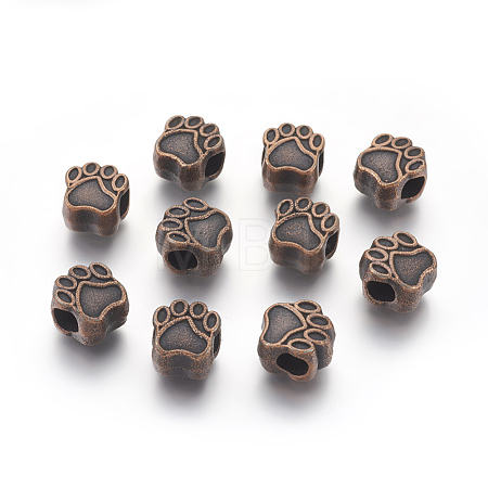 Tibetan Style European Beads MPDL-6160-R-NR-1