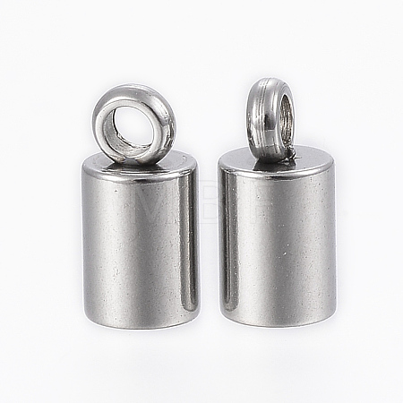 Tarnish Resistant 201 Stainless Steel Cord Ends X-STAS-H410-20P-I-1