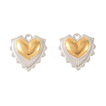 Two Tone 304 Stainless Steel Pendants STAS-L314-10GP-01-1