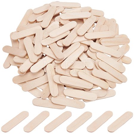 150Pcs Wood Craft Sticks DIY-CN0003-95-1
