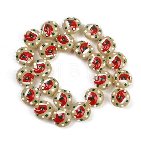 Christmas Handmade Lampwork Enamel Beads LAMP-C020-03A-1