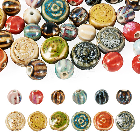 30Pcs Handmade Porcelain Beads PORC-TA0001-79-1
