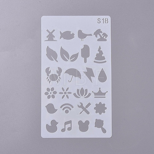 (Clearance Sale)Plastic Drawing Stencil DIY-WH0155-08-1