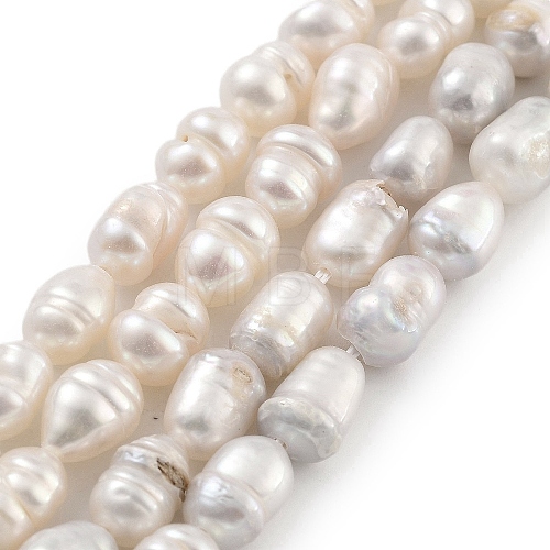 Natural Cultured Freshwater Pearl Beads Strands PEAR-P062-06A-1-1