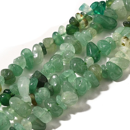 Natural Prehnite & Chrysoprase & Green Aventurine Beads Strands G-L610-A19-01-1