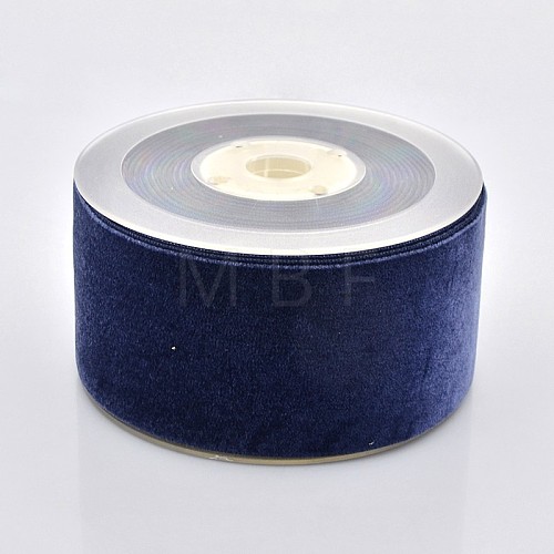 Polyester Velvet Ribbon for Gift Packing and Festival Decoration SRIB-M001-50mm-370-1