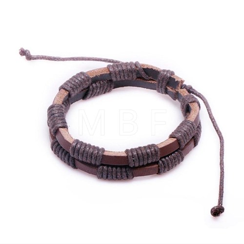 Unisex Leather Cord Bracelets BJEW-BB52170-A-1