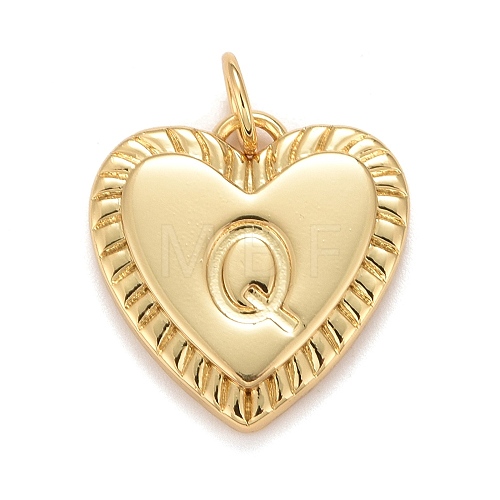 Rack Plating Real 18K Gold Plated Brass Pendants KK-E260-01G-Q-1