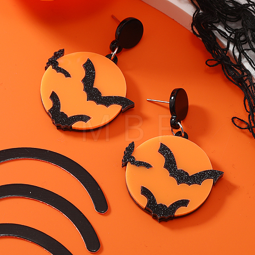 Halloween Bat Stud Earrings PG2525-1-1