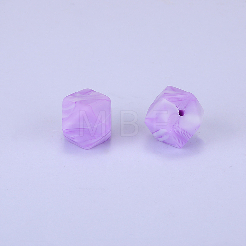 Hexagonal Silicone Beads SI-JX0020A-68-1