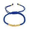 Polyester Cord Braided Bead Bracelets for Women BJEW-L698-01G-13-4