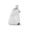 Animal Theme Flocky Opaque Resin Pendants RESI-H042-01P-10-2