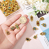 60Pcs 15 Styles Antique Golden Tone Alloy Pendants PALLOY-FH00026-3