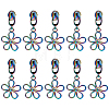 Gorgecraft 14Pcs Flower #5 Zinc Alloy Replacement Zipper Sliders FIND-GF0005-70C-1