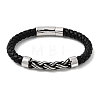 Braided Microfiber Leather Cord Bracelets BJEW-A092-01A-AS-4