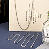 Titanium Steel Curb Chain Necklaces for Men Women NJEW-TAC0001-017-6
