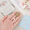 5Pcs 925 Sterling Silver Feather Charms with Jump Rings with 1Pc Double Sided Suede Fabric Silver Polishing Cloth FIND-BBC0015-94-3