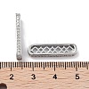 Brass Micro Pave Clear Cubic Zirconia Multi-Strands Links KK-B082-16P-2