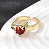 Glass Cuff Open Rings RJEW-P178-01B-G-3