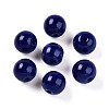 Opaque Solid Color Glass Beads GLAA-N007-8mm-A04-1