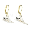 Weave Glass Seed Beads Dangle Leverback Earrings EJEW-MZ00730-2