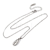 304 Stainless Steel Pendant Cable Chain Necklaces for Men Women NJEW-K308-03A-P-4