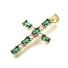 Brass Pave Cubic Zirconia Pendants CU-CBAE7DF-11G-A-3