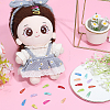60Pcs 10 Colors Baking Paint Iron Doll Snap Hair Clips PHAR-PH0001-20-4