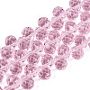 Transparent Glass Beads Strands GLAA-Q116-01A-B02-1