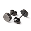 Vacuum Plating 304 Stainless Steel Stud Earrings STAS-B070-08B-2